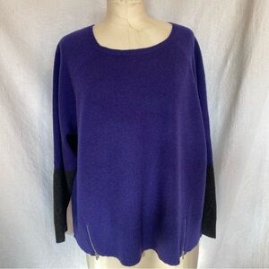 Eileen Fisher 2X yak/merino wool dark blue charcoal.